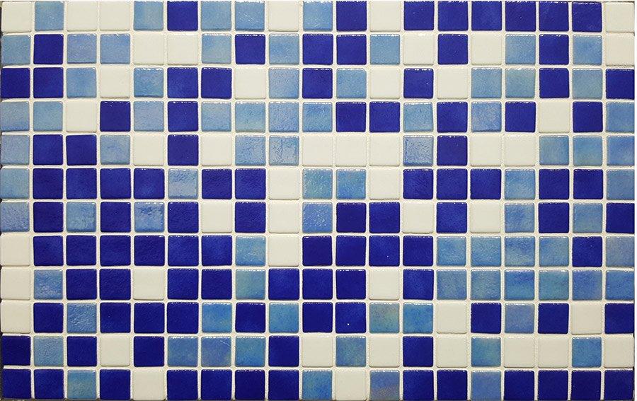 Мозайка стеклянная для бассейна Ezarri Iris Oasis (коллекция Iris, Oasis, синий с голубым) - фото 2 - id-p107341072