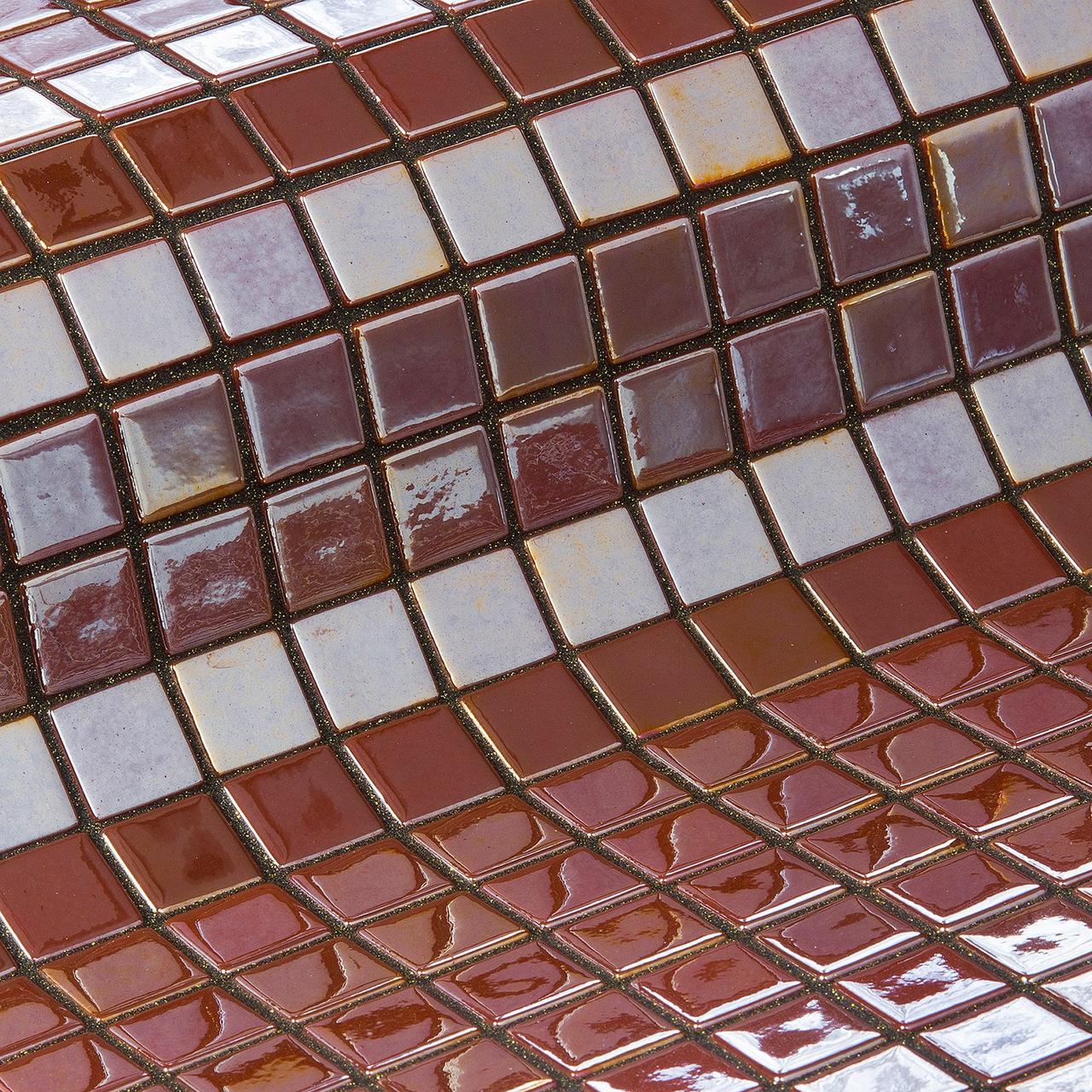 Мозайка стеклянная для бассейна Ezarri Metal Opalo (коллекция Metallica, Opalo, коричневая) - фото 4 - id-p107341080