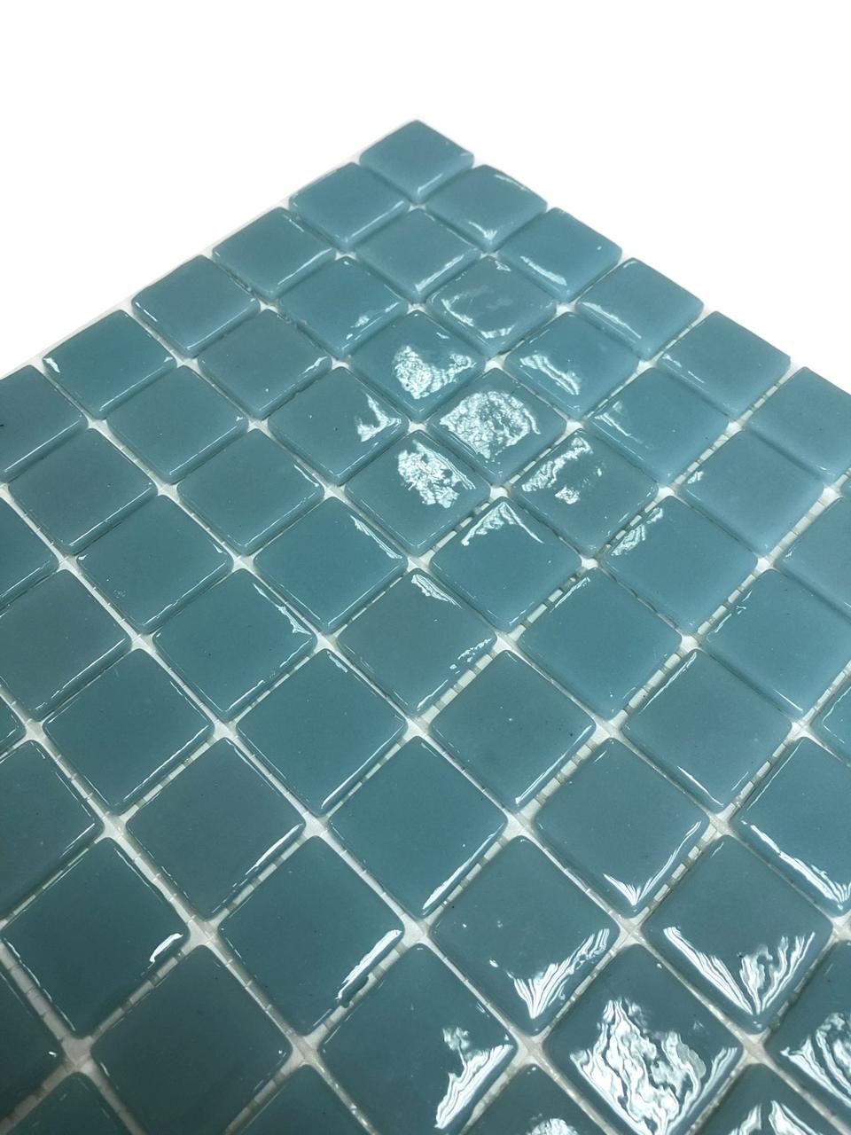 Стеклянная мозайка для бассейна Antarra Mono ST002 (Коллекция Mono, цвет - светло-бирюзовая) - фото 4 - id-p107341089