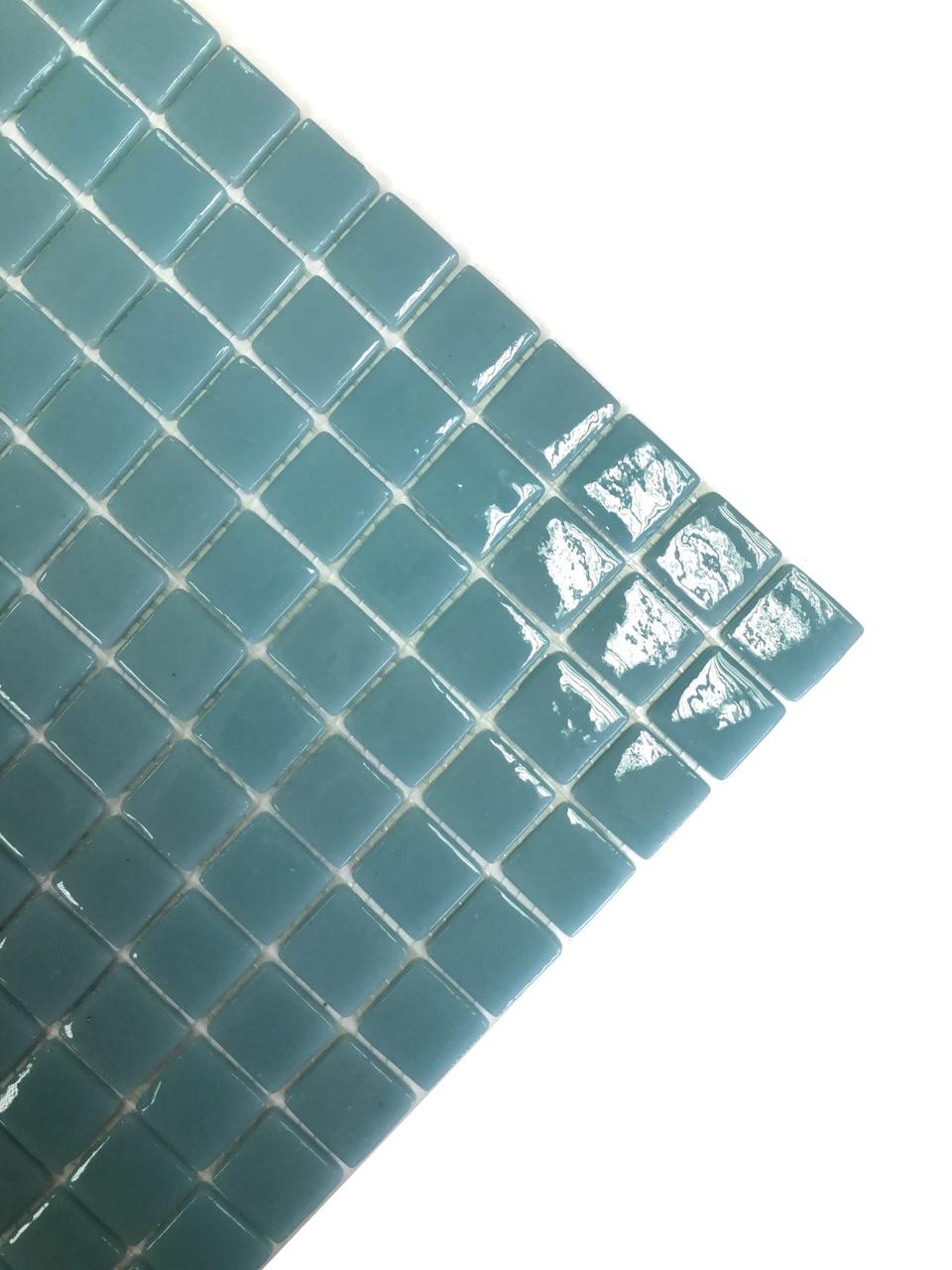 Стеклянная мозайка для бассейна Antarra Mono ST002 (Коллекция Mono, цвет - светло-бирюзовая) - фото 5 - id-p107341089