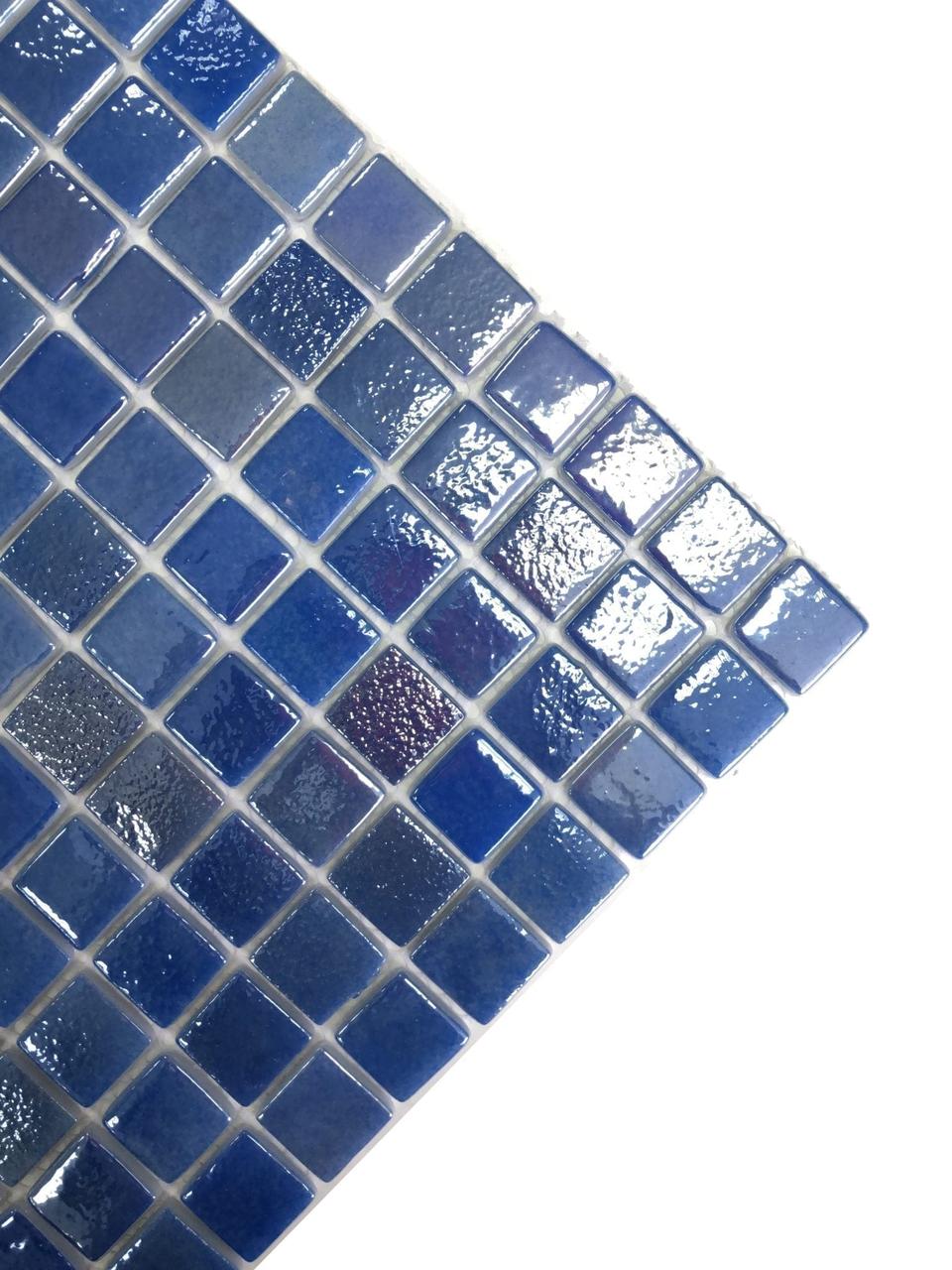Стеклянная мозайка для бассейна Antarra Iris PGIR4641 (коллекция Iris, Tobago, цвет - синяя с перламутром) - фото 6 - id-p107341100