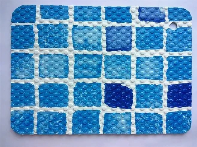 Алькорплан (ПВХ пленка) Haogenplast Snapir 3 Antislip для отделки бассейна (противоскользящая синяя мозаика) - фото 3 - id-p107341120