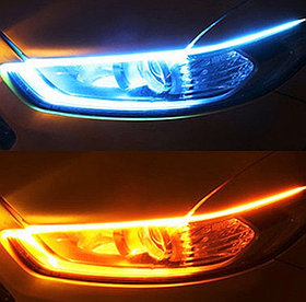 Күндізгі жүріс шамдары 45 см жүгіретін бұрылыс сигналдарымен 2 дана.