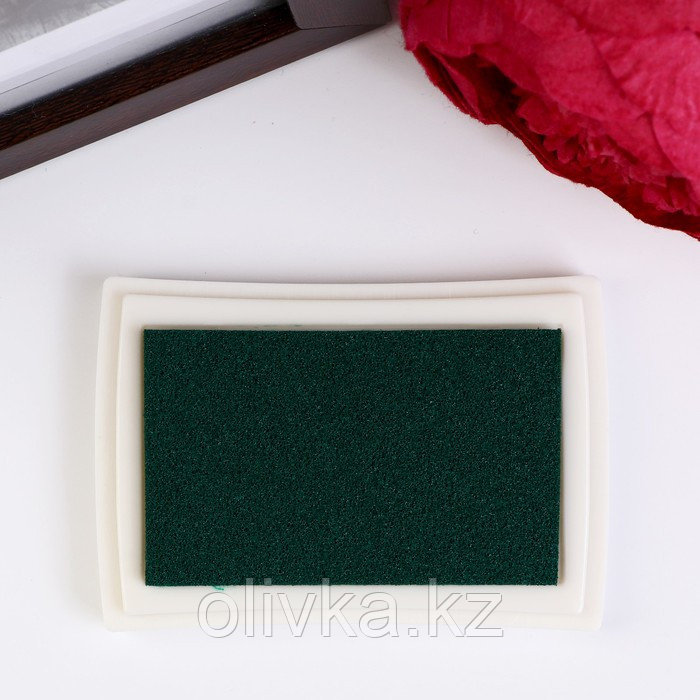 Штемпельная подушка "Зелёная" 7,7х5,2х1,8 см - фото 2 - id-p107346773