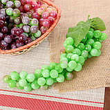 Муляж "Виноград матовый" 85 ягод 28 см, микс, фото 6
