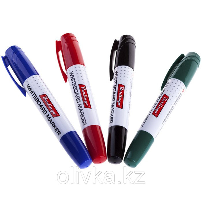 Набор маркеров для доски 4 цвета, Berlingo 2.0 мм - фото 3 - id-p107346828