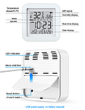 Датчик температуры и влажности Wi-Fi с ЖК-дисплеем USB, фото 8