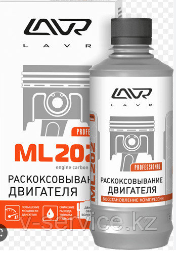 Раскоксовывание двигателя LAVR МL-202 Anti Coks Fast комплект для нестандартного двигателя/330мл