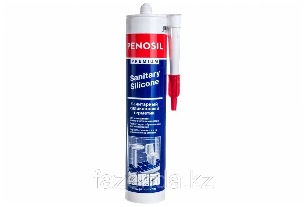 Герметик Penosil Sanitary 280мл, санитарный, силиконовый, белый - фото 1 - id-p107347284
