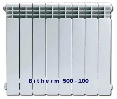 Радиатор биметаллический BITHERM 500*100 (1с)