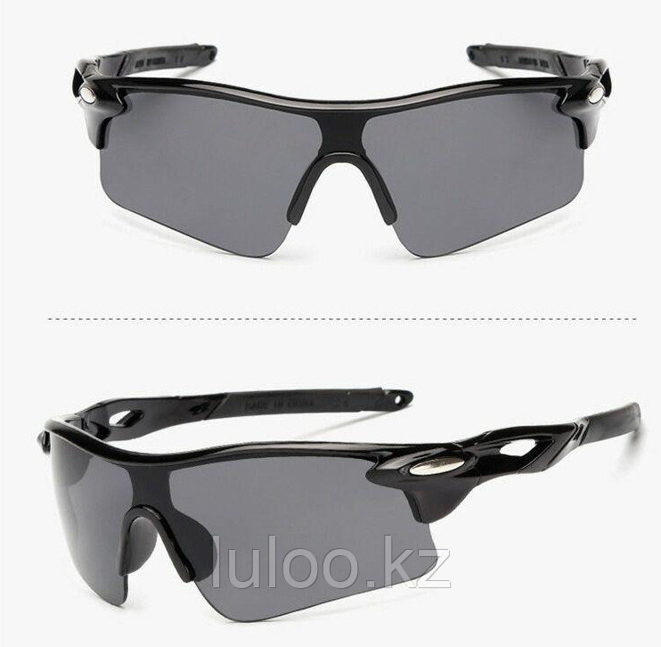 Спортивные очки, солнцезащитные черные. Велосипедные / Горные / Туризм., фото 1