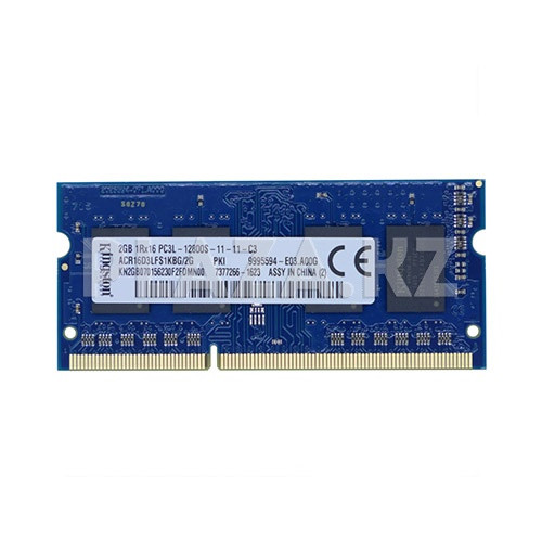 Оперативная память Kingston 2 ГБ DDR3L 1600 МГц SODIMM CL13 ACR16D3LFS1KBG/2G б.у - фото 1 - id-p107351443