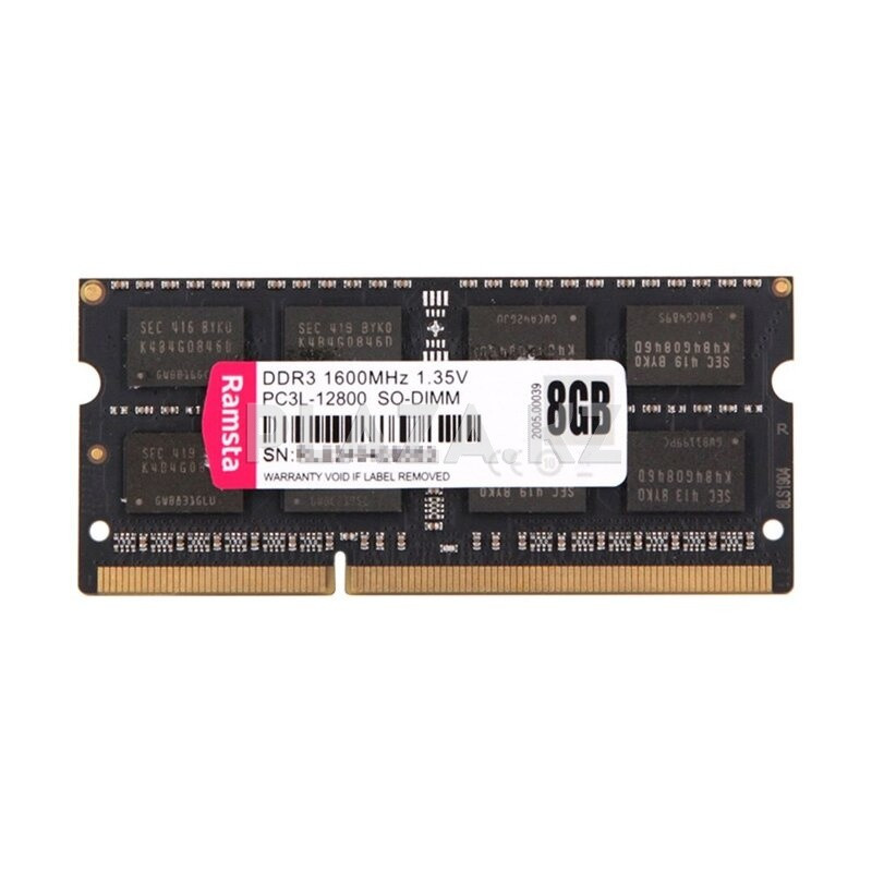 Оперативная память SO-DIMM 8GB DDR3 1600 Ramsta PC3L - фото 1 - id-p107352518