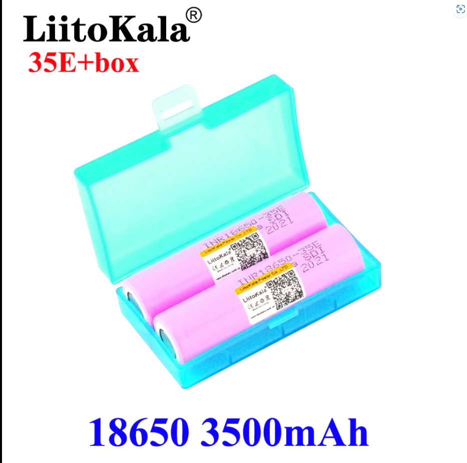 Литий-ионный аккумулятор LiitoKala 18650 3,7 В, 3500 мАч - фото 1 - id-p107359647