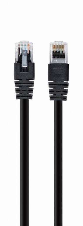 Патч-корд Cablexpert PP12-5M/BK, черный ,Cable Patch cord UTP 5e-Cat 5 m - фото 2 - id-p106863289