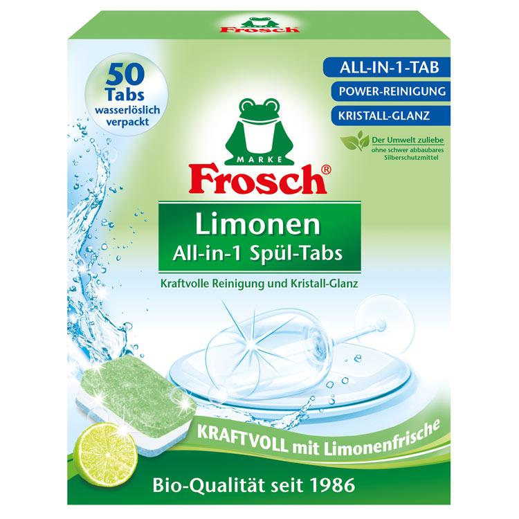 Таблетки для мытья посуды в ПММ Лимон (50х20гр) Frosch - фото 1 - id-p78078711