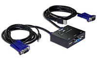 D-link KVM-221 KVM-переключатель 2-портовый с портами VGA и USB