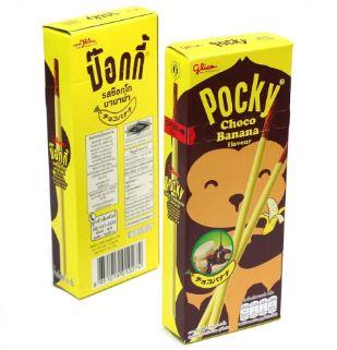 Шоколадные палочки Pocky Банан 25г /Таиланд/ (10шт - упак)