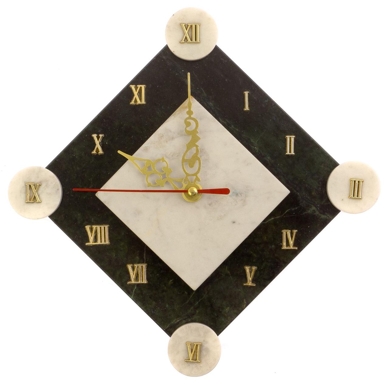 Часы настенные "Элегант" камень мрамор / часы на стену / кварцевые часы / интерьерные часы / подарочные часы - фото 1 - id-p107363920