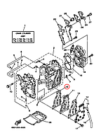 Прокладка выхлопа лодочного мотора Yamaha PARAGON Y 15D 6B441112A0