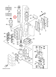 Прокладка свечная лодочного мотора Yamaha PARAGON Y 150-175-200 6G511193A0