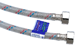 Шланг для воды с PVC покрытием 1/2" L=100 см М-М УГЛОВАЯ