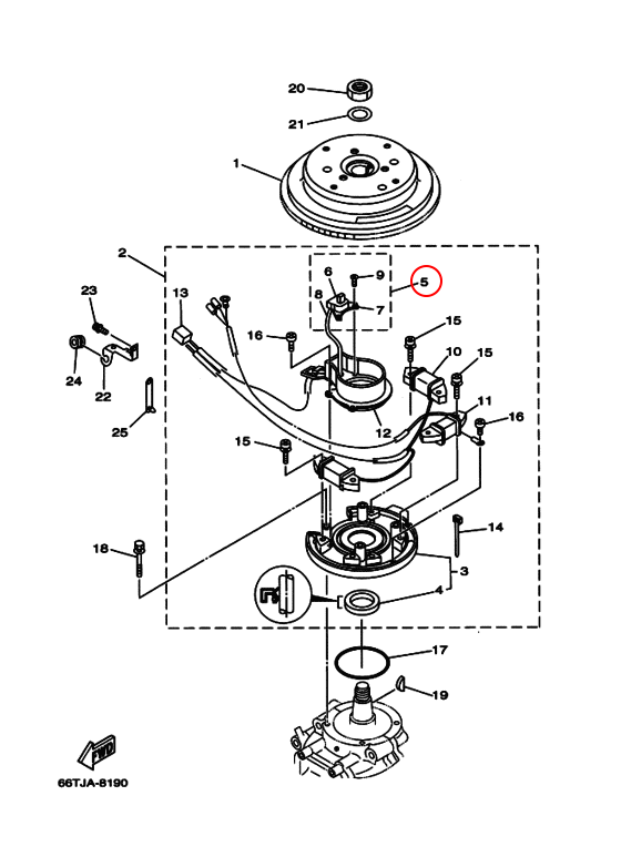 Катушка момента искрообразования Yamaha PARAGON Y 40 - фото 1 - id-p107109421