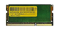 Оперативная память SODIMM DDR3 PC-12800 (1600 MHz)  8Gb Zeppelin Ultra (память для ноутбуков)