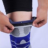 Наколенник-бандаж компрессионный защитный с 3D поддержкой коленного сустава LAZETTA (M), фото 7