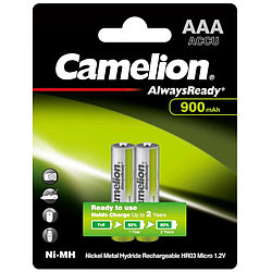 Аккумуляторы Camelion Always Ready Rechargeable AAA /HR03 Ni-Mh 900 mAh 1.2V, 2шт