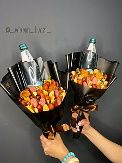 Букет из колбасок с боржоми