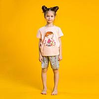 Пижама для девочки "Девочка с котёнком"