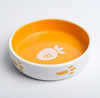 Миска керамика Морковка, оранжевая