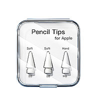 Apple Pencil үшін ауыстырылатын кеңестер 1/2, жинақ 3 дана.