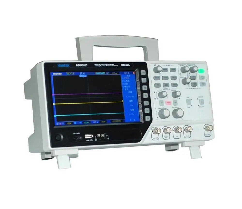Осциллограф профессиональный Hantek DSO-4202C до 200 МГц, 2 канала, генератор - фото 1 - id-p107369012
