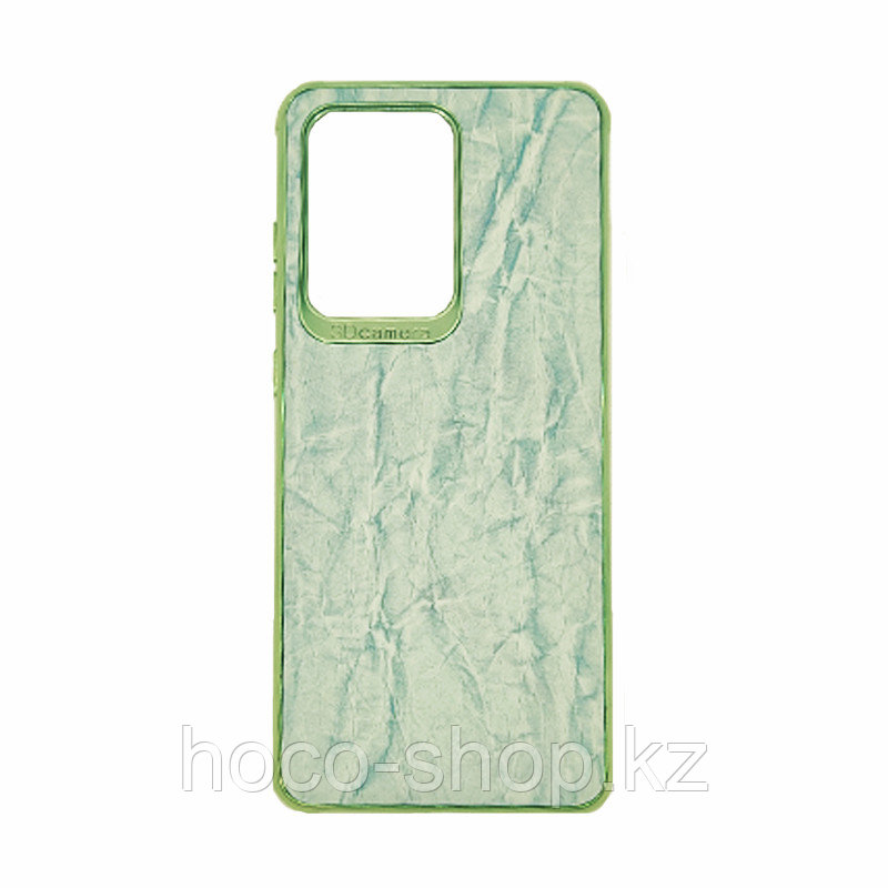 Чехол на Samsung S20Ultra мрамор Зелёный