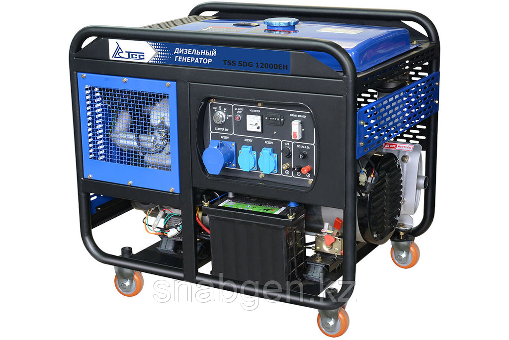 Дизель генератор TSS SDG 12000EHА в погодозащитном кожухе - фото 3 - id-p97114127
