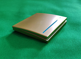 Беспроводной выключатель 1-канальный RF 433Mhz золотой