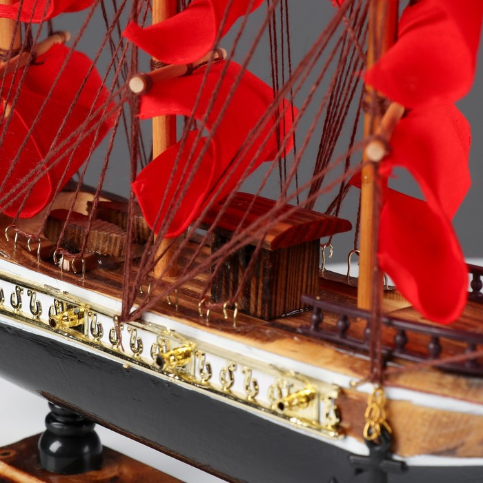 Корабль "Алые паруса", коричневый корпус, 43*8*37см (id 107374021)