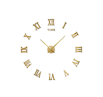 Часы настенные 3D римские золотой