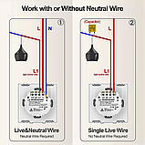 Умный сенсорный WiFi -RF433 выключатель работает с Алисой, фото 9
