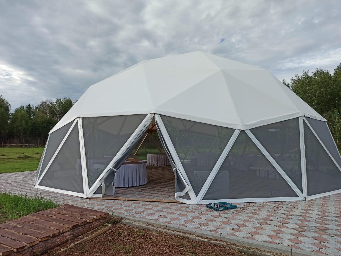 Сферический шатер 16 м, деревянный каркас