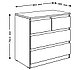 Мальта комод 2+2 ящика 80х76 белый, фото 2