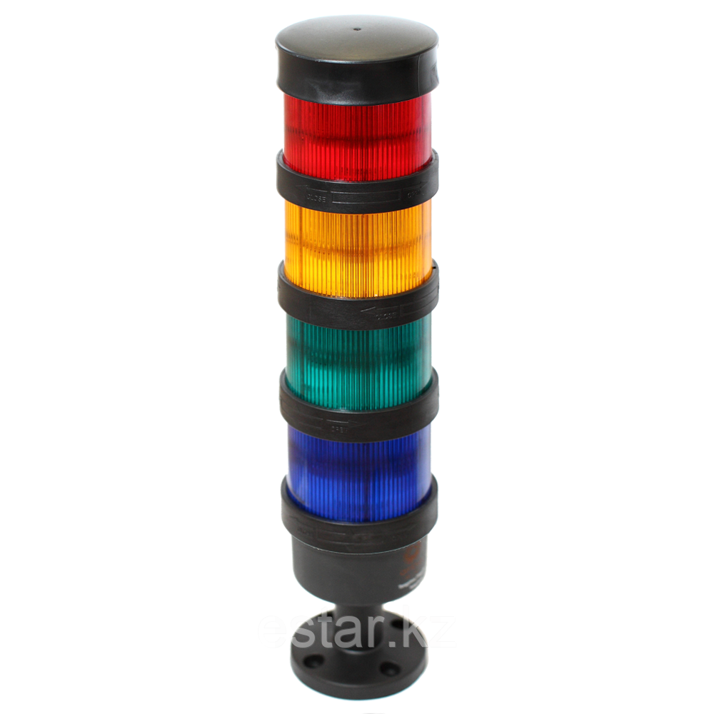 Светодиодная сигнальная колонна диаметром 70 мм TL70B-024-RYGB-55