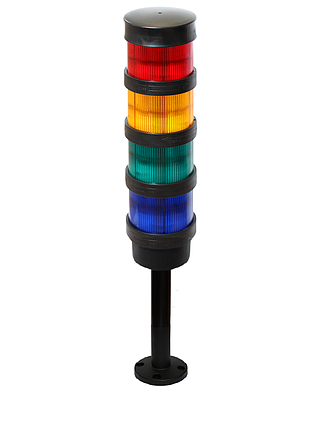 Светодиодная сигнальная колонна диаметром 70 мм TL70B-220-RYGB-155, фото 2