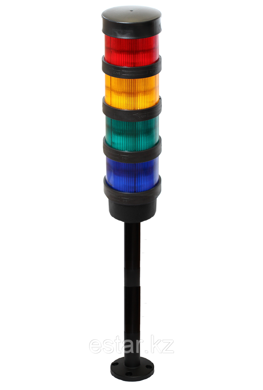 Светодиодная сигнальная колонна диаметром 70 мм TL70B-220-RYGB-255