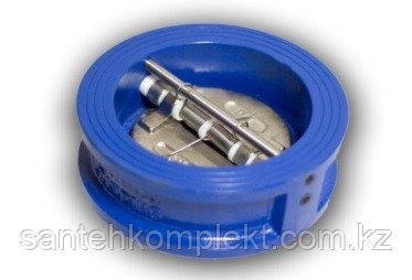 Клапан обратный двухстворчатый чугунный межфланцевый Ду 300 Ру 16, фото 1