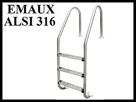 Лестница забортная для бассейна с солевым хлоринатором Emaux NSL315 (нерж. ст. ALSI 316, 3 ступени)