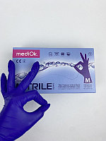 Перчатки нитриловые MediOk неопудренные, ИНДИГО, размер M уп 50 пар (пачки)