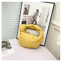 Женская плетеная сумка. Сумка на прогулку (желтая).